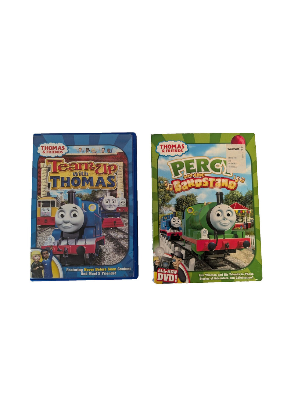 Thomas & Friends Lot of 2 DVDs Team Up w Thomas , Percy & the Bandstand
